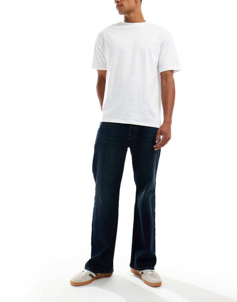 Hollister - Bootcut-Jeans in dunklem Indigoblau von Hollister