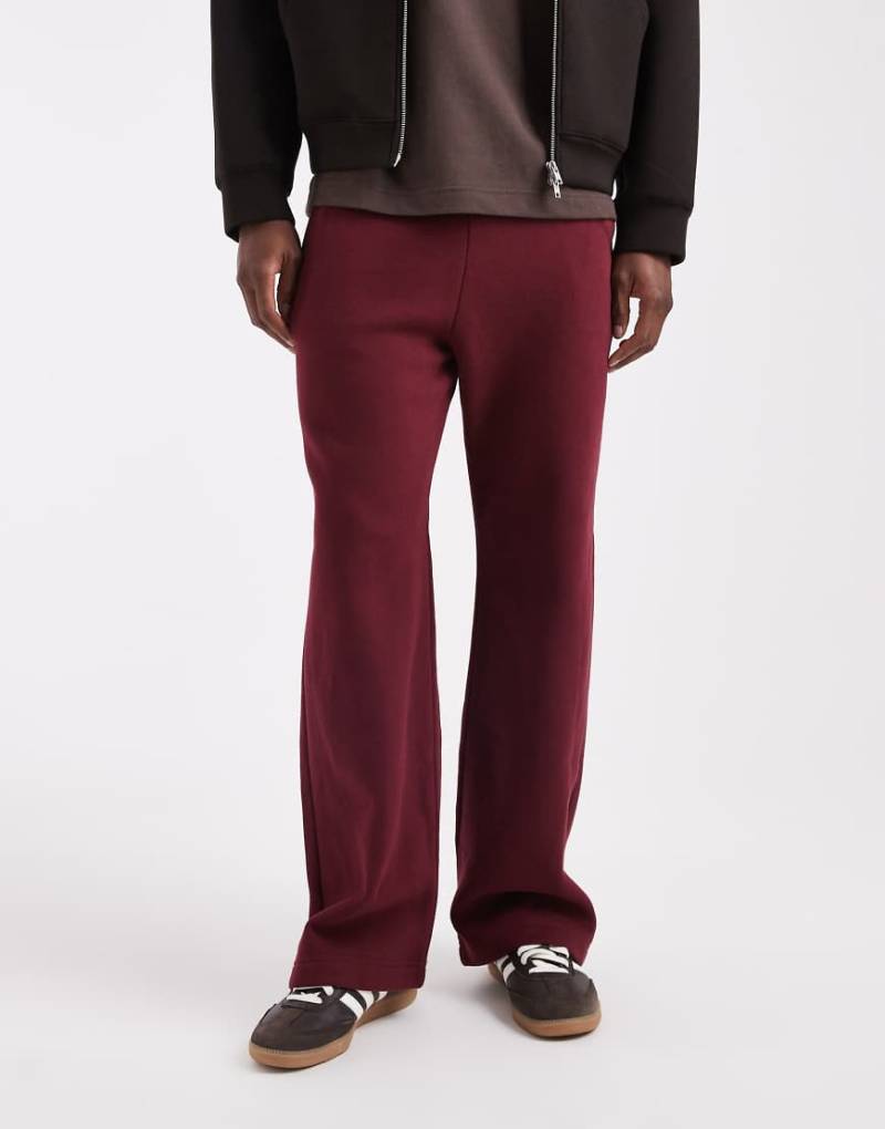 Hollister - Bootcut-Jogginghose in Burgunderrot von Hollister