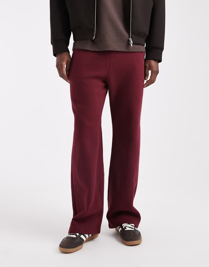 Hollister - Bootcut-Jogginghose in Burgunderrot von Hollister