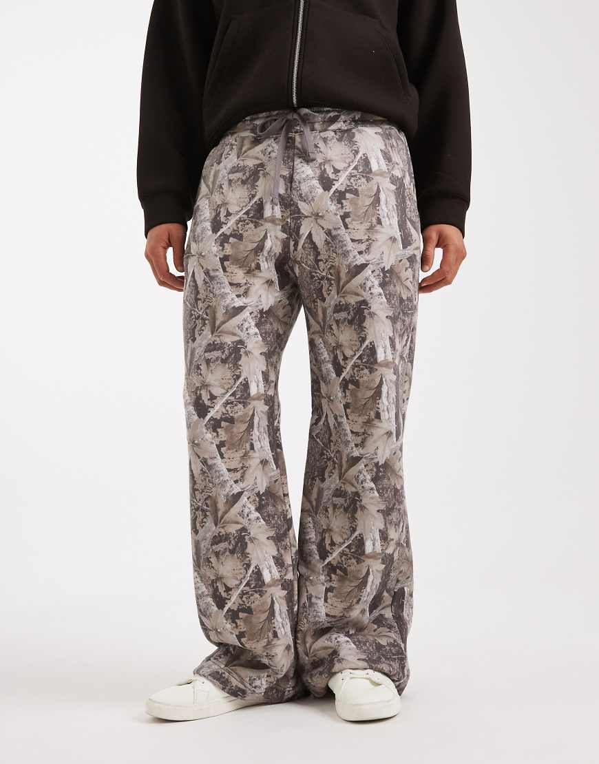 Hollister - Bootcut-Jogginghose mit Military-Muster-Bunt von Hollister