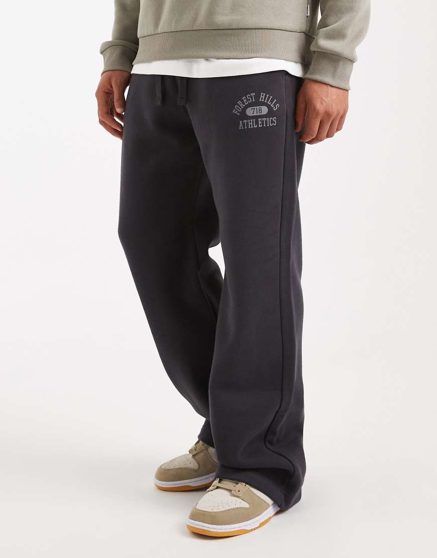 Hollister - College-Jogginghose in Dunkelgrau mit Bootcut-Design von Hollister