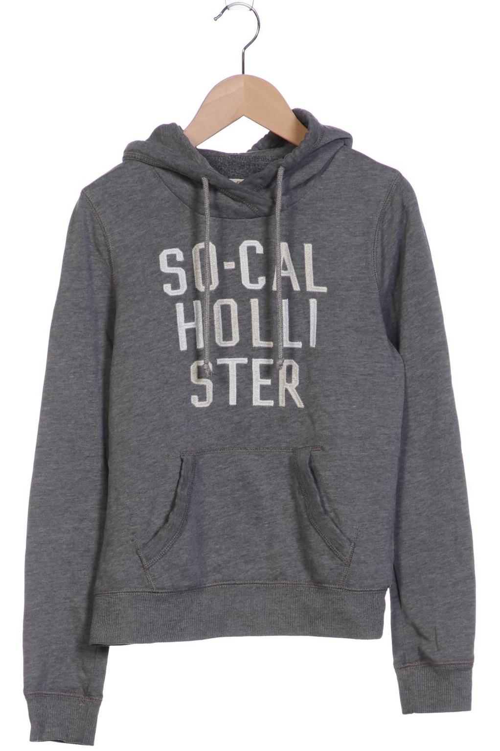 Hollister Damen Kapuzenpullover, grau, Gr. 34 von Hollister