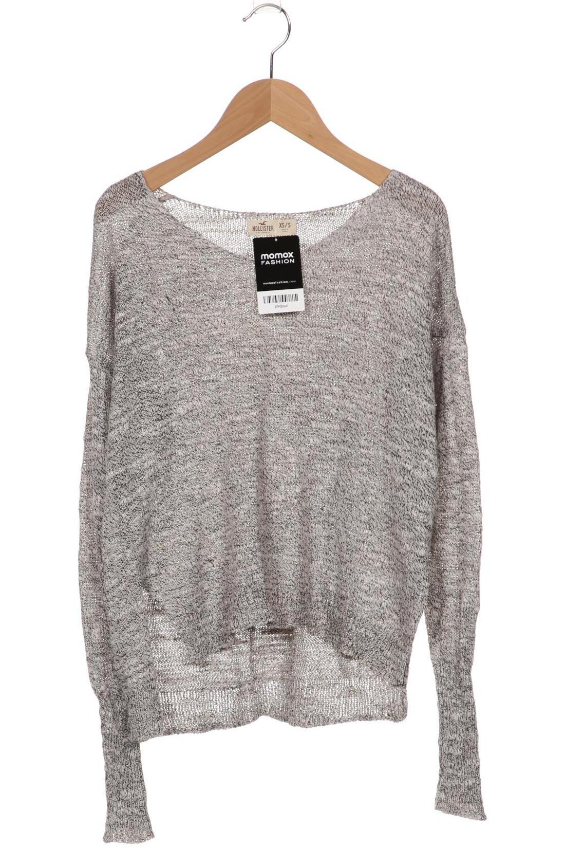 Hollister Damen Pullover, grau, Gr. 34 von Hollister