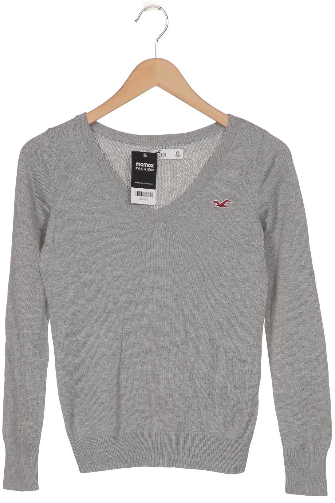 Hollister Damen Pullover, grau, Gr. 34 von Hollister