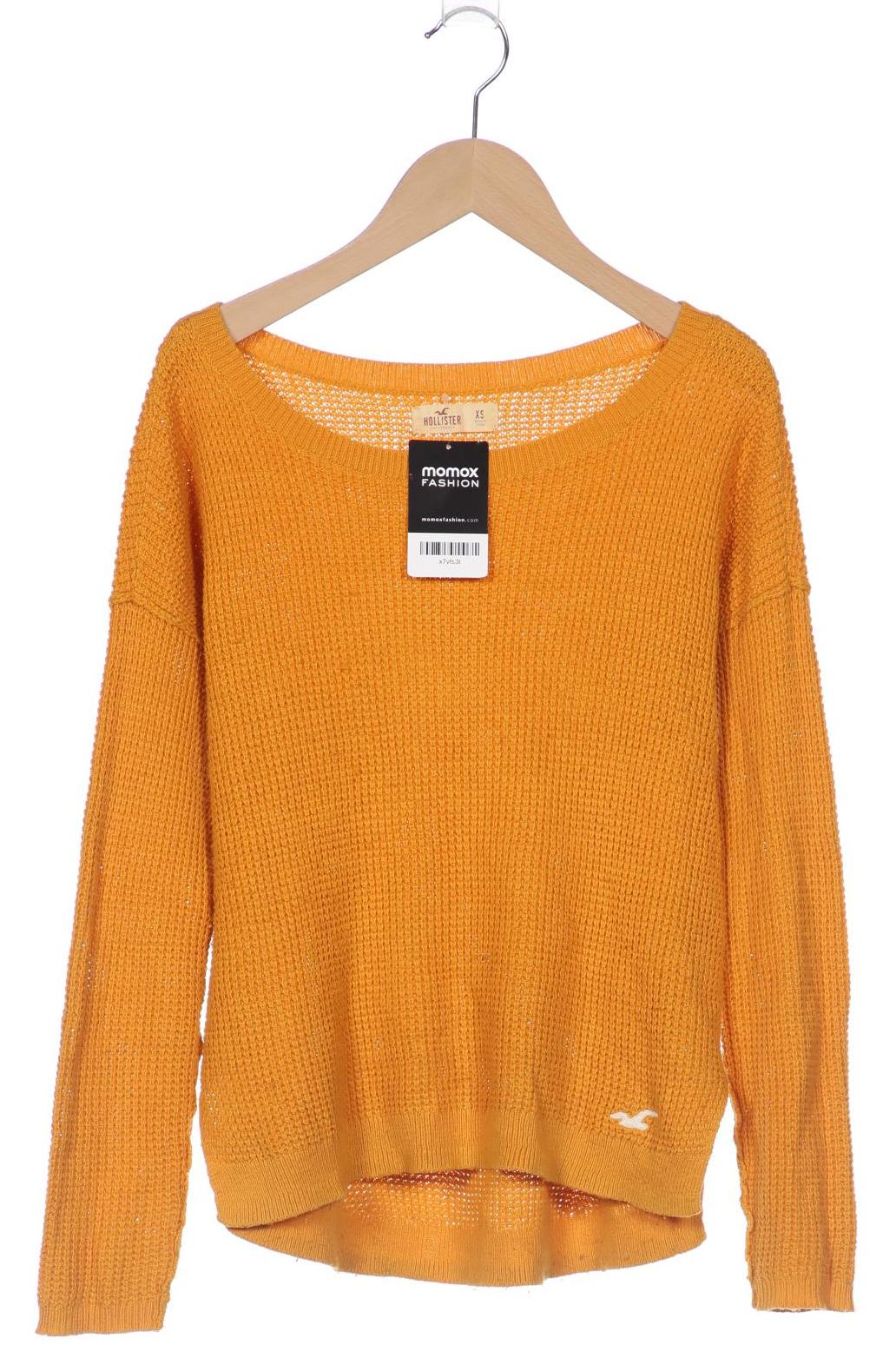 Hollister Damen Pullover, orange, Gr. 34 von Hollister