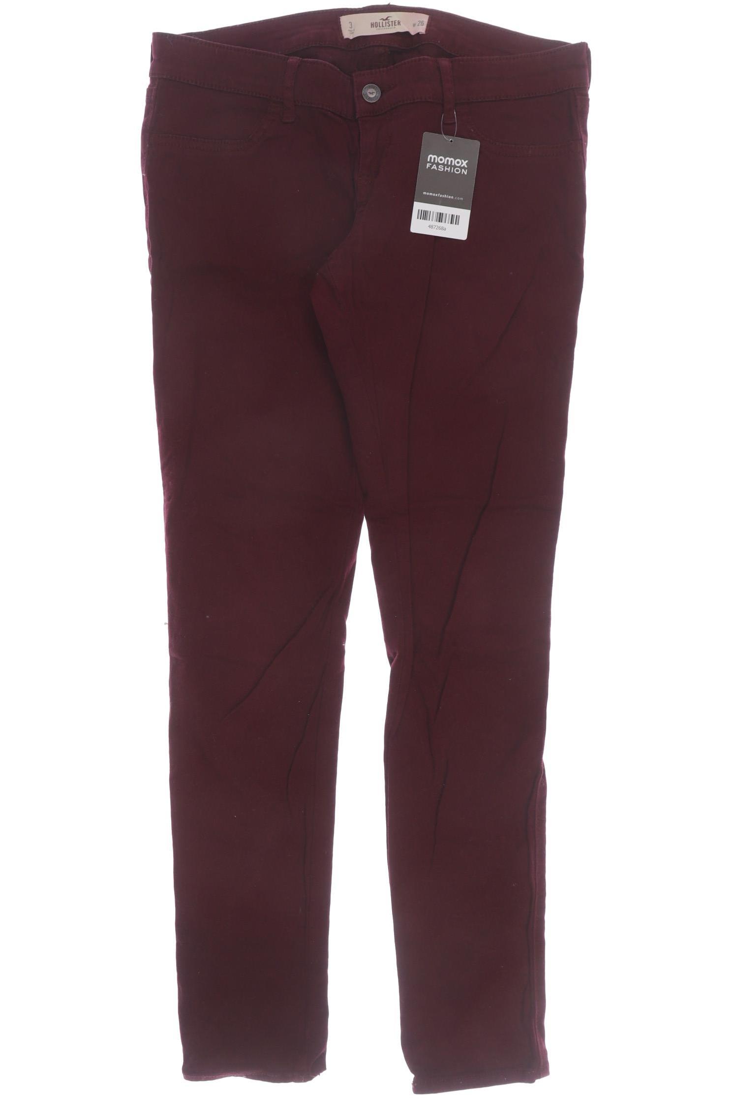 Hollister Damen Stoffhose, bordeaux von Hollister