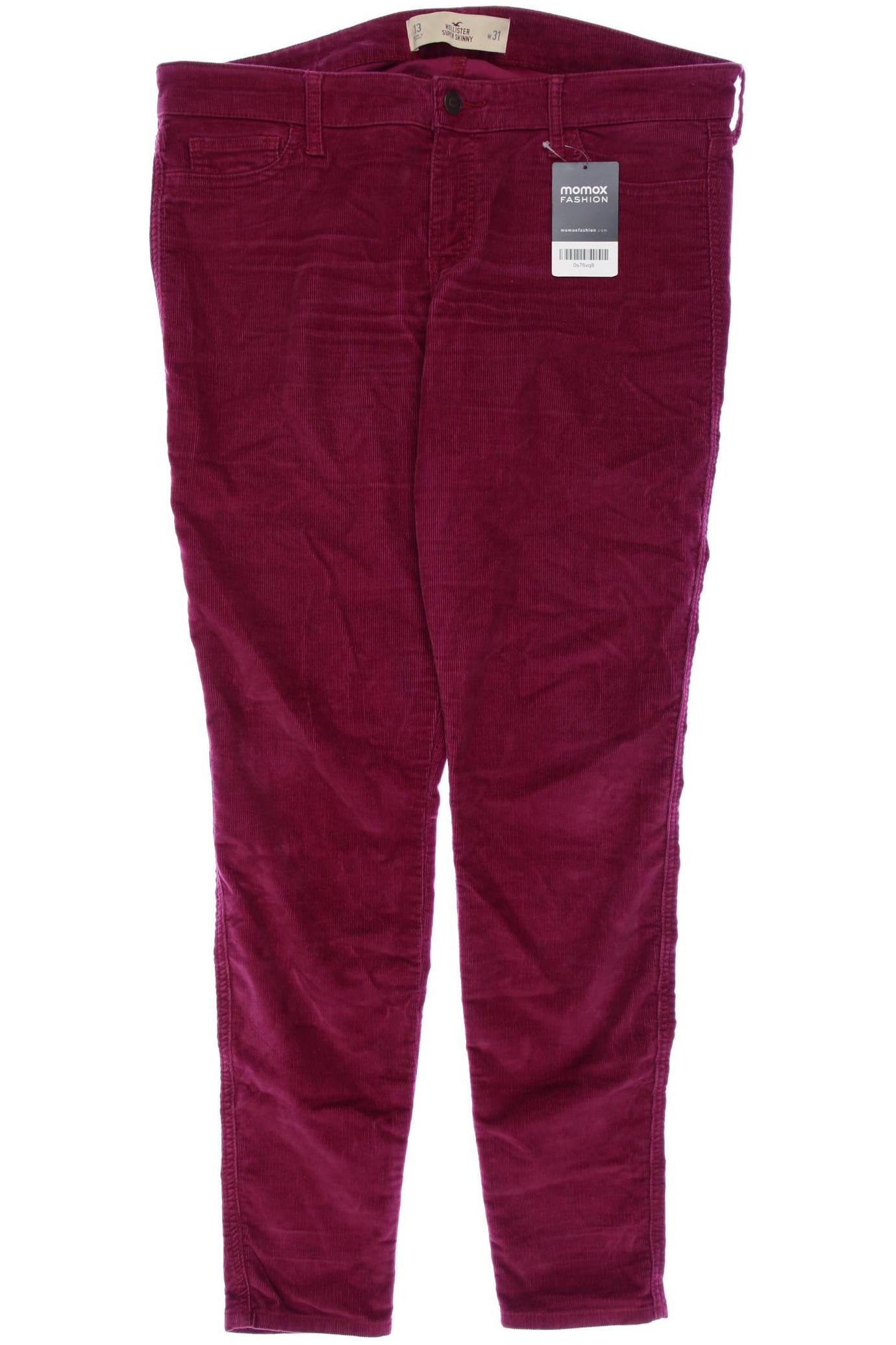 Hollister Damen Stoffhose, bordeaux von Hollister