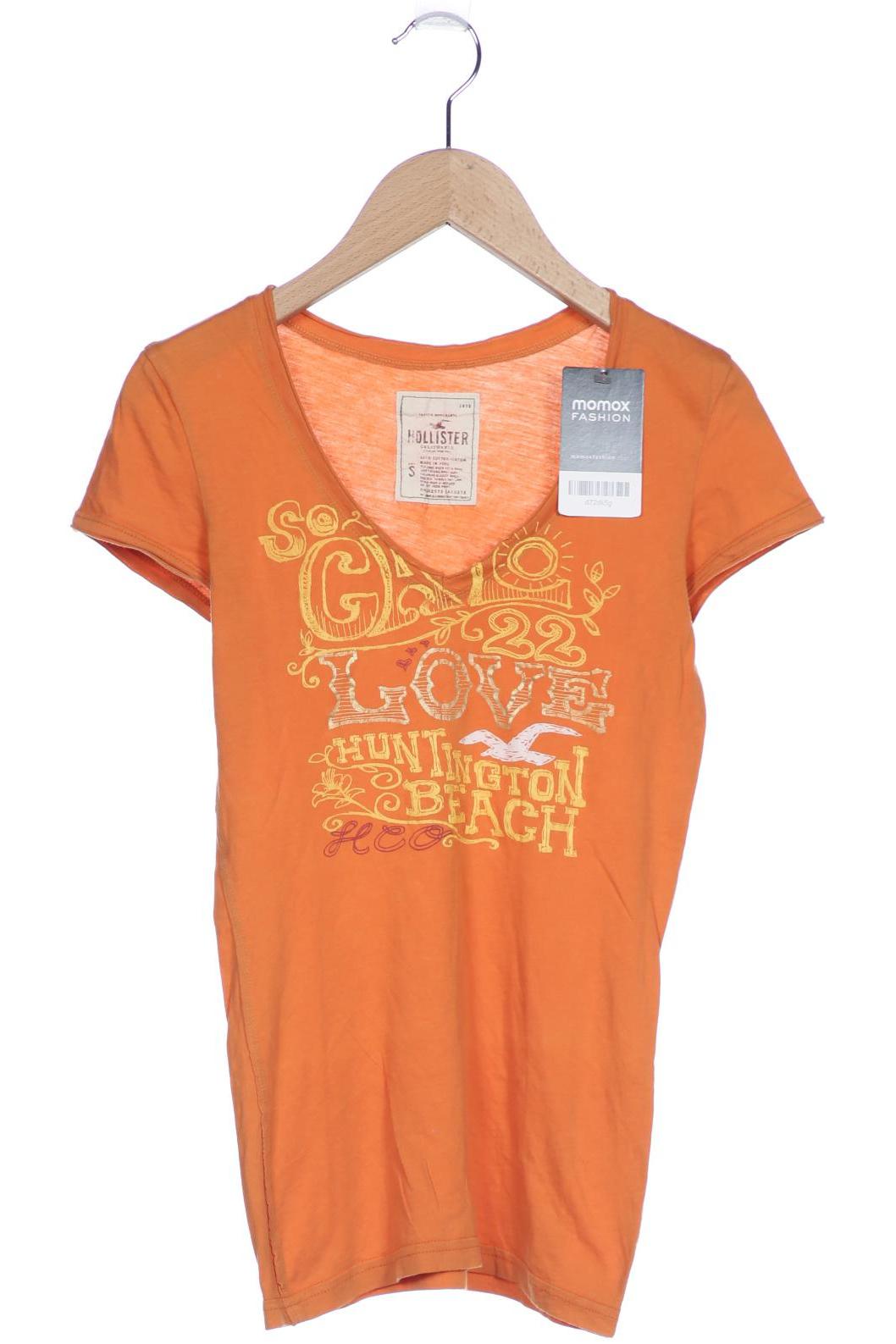 Hollister Damen T-Shirt, orange, Gr. 36 von Hollister