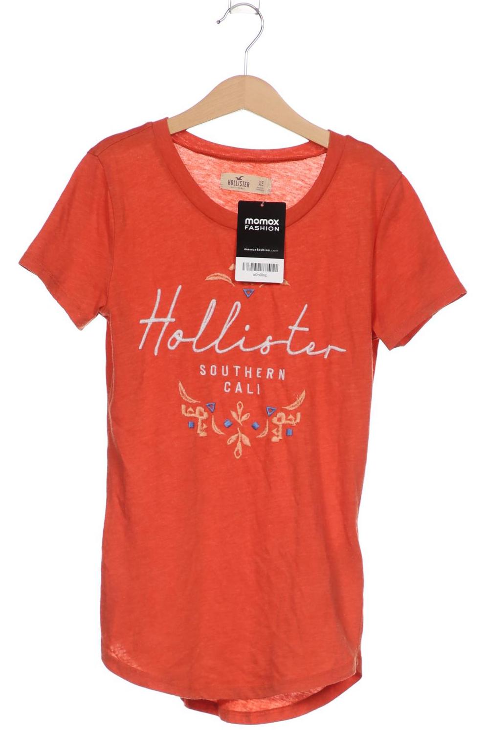 Hollister Damen T-Shirt, orange, Gr. 34 von Hollister