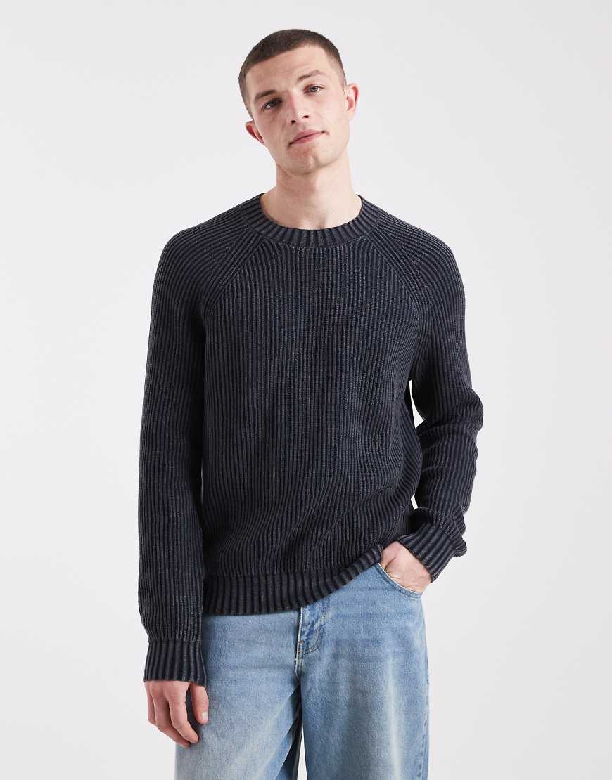 Hollister - Kastiger Skater-Pullover in Schwarz von Hollister