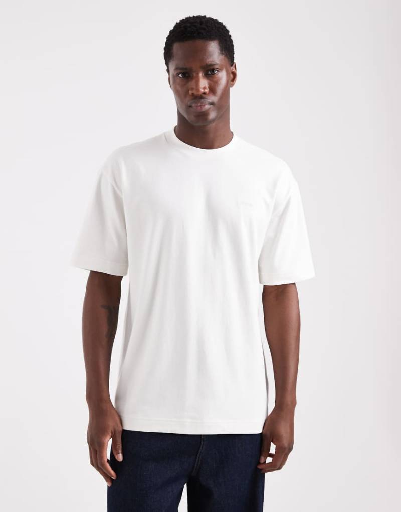 Hollister - Kastiges, kurzärmliges T-Shirt in Weiß mit Logo und kühlendem Effekt von Hollister