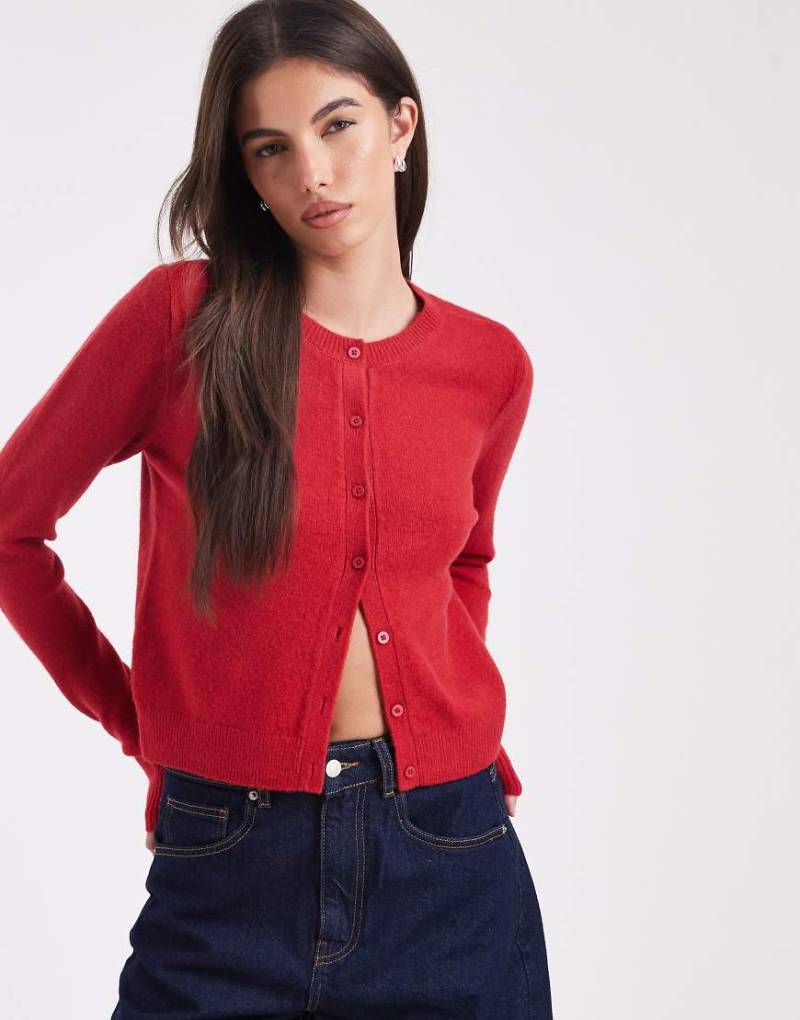 Hollister - Klassische Strickjacke in Rot von Hollister