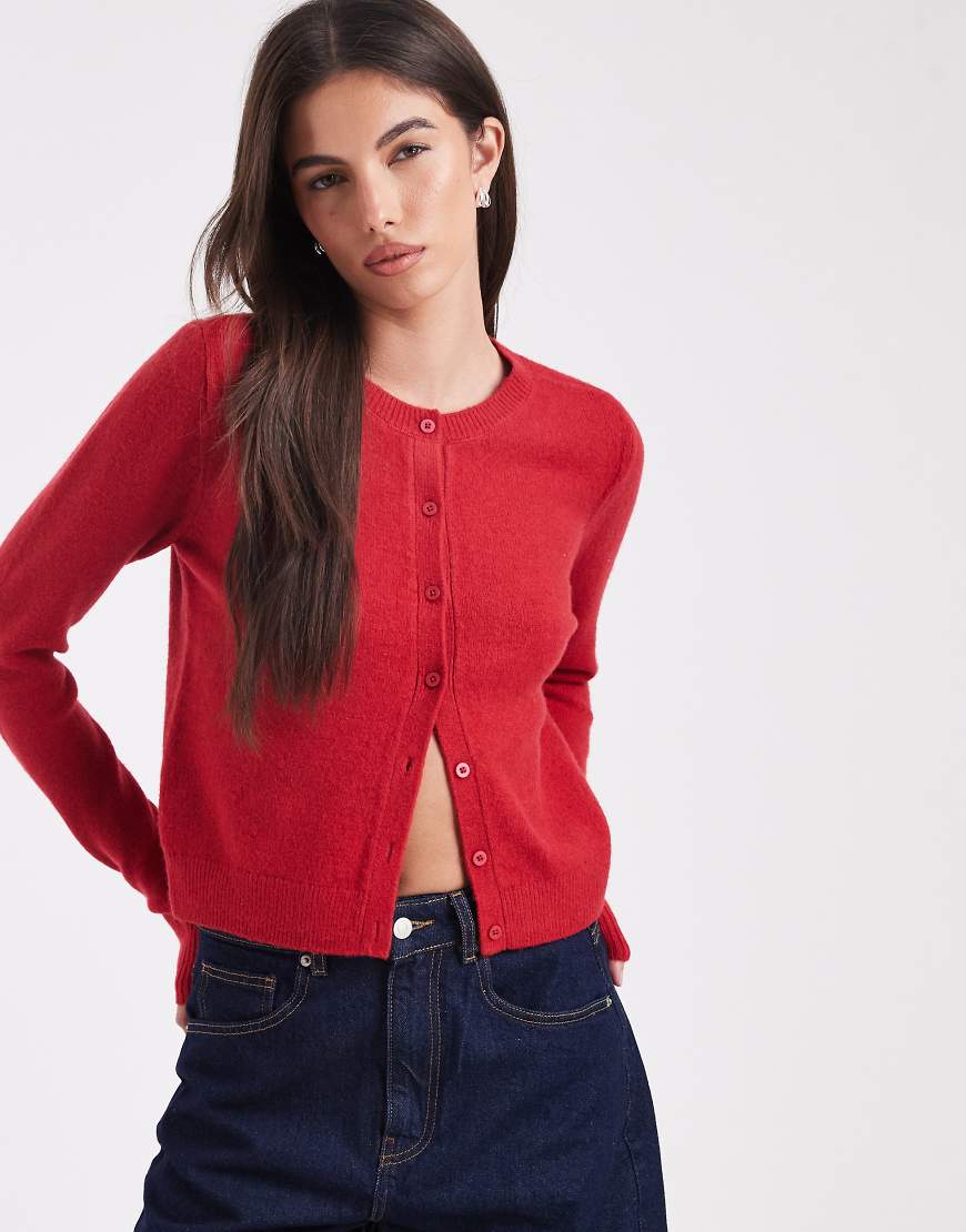 Hollister - Klassische Strickjacke in Rot von Hollister