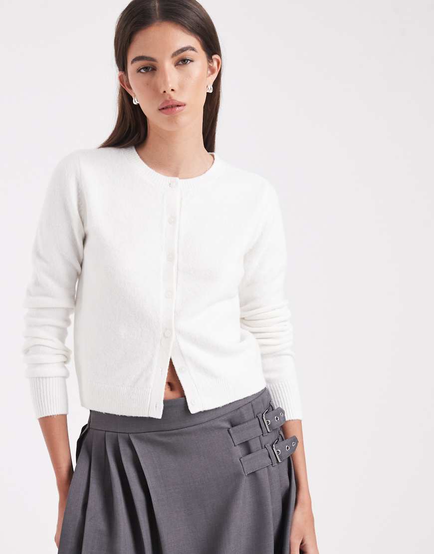 Hollister - Klassische Strickjacke in Weiß von Hollister