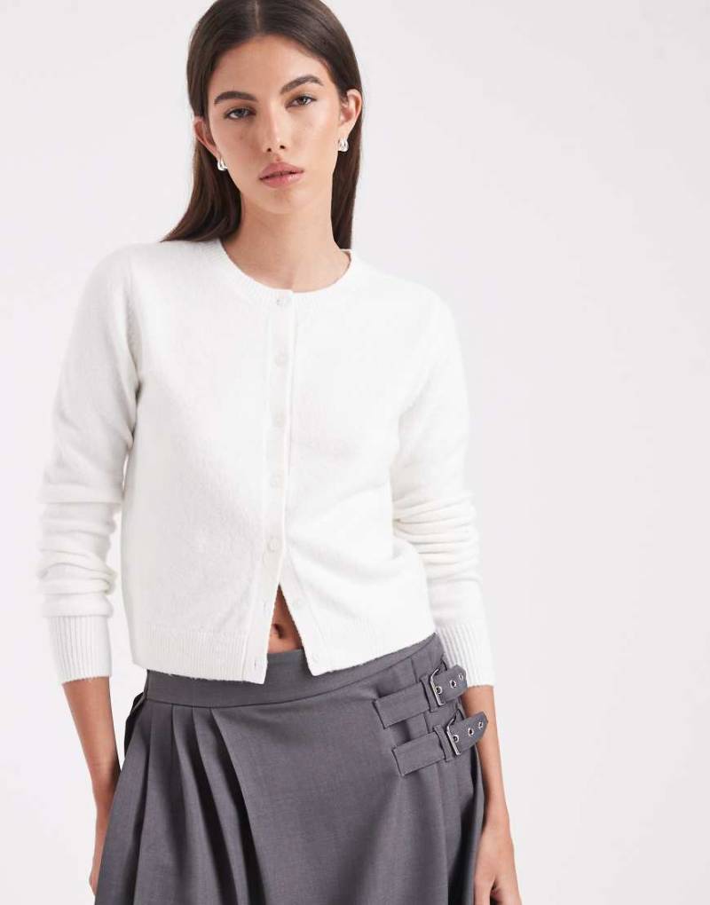 Hollister - Klassische Strickjacke in Weiß von Hollister