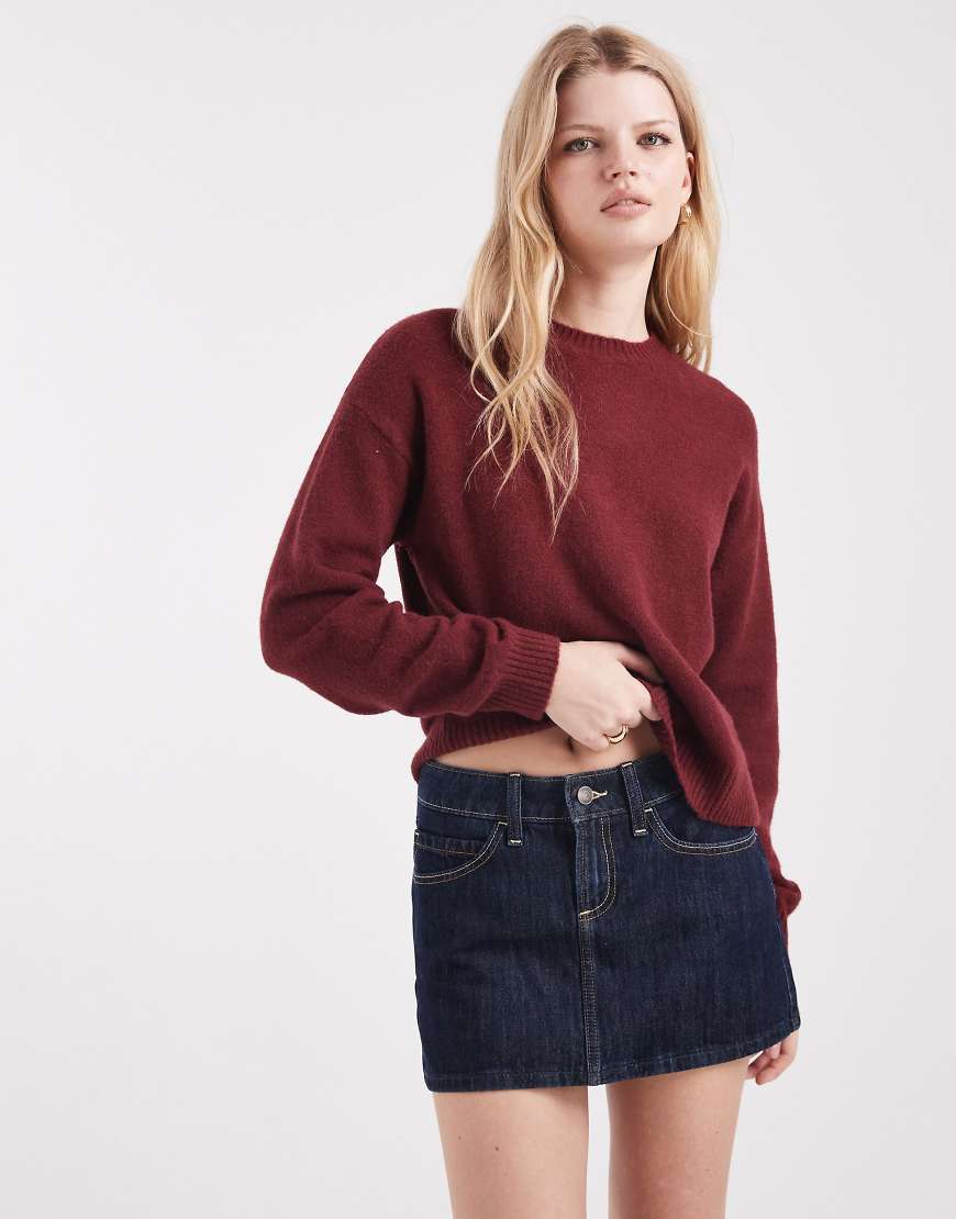 Hollister - Kurzer Jeansrock in Indigoblau mit niedriger Leibhöhe von Hollister