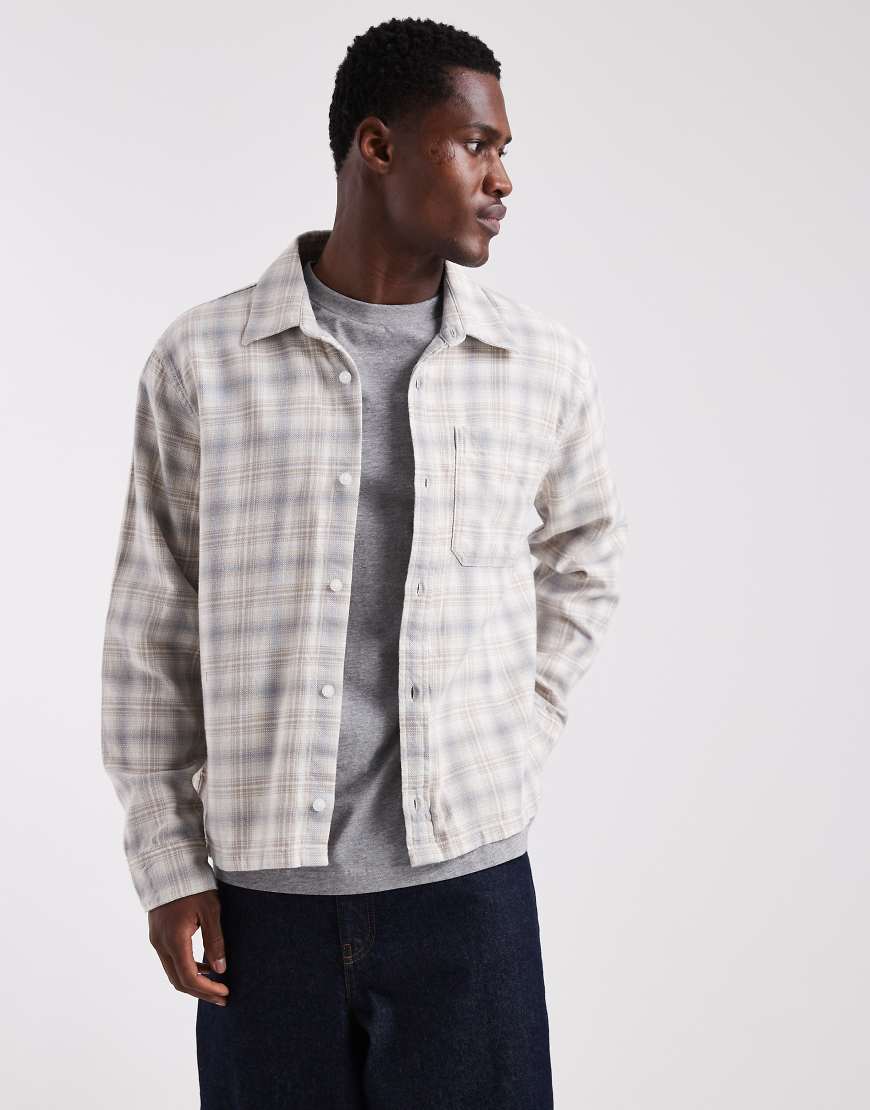 Hollister - Langärmliges Hemd in Weiß mit Schottenkaros von Hollister