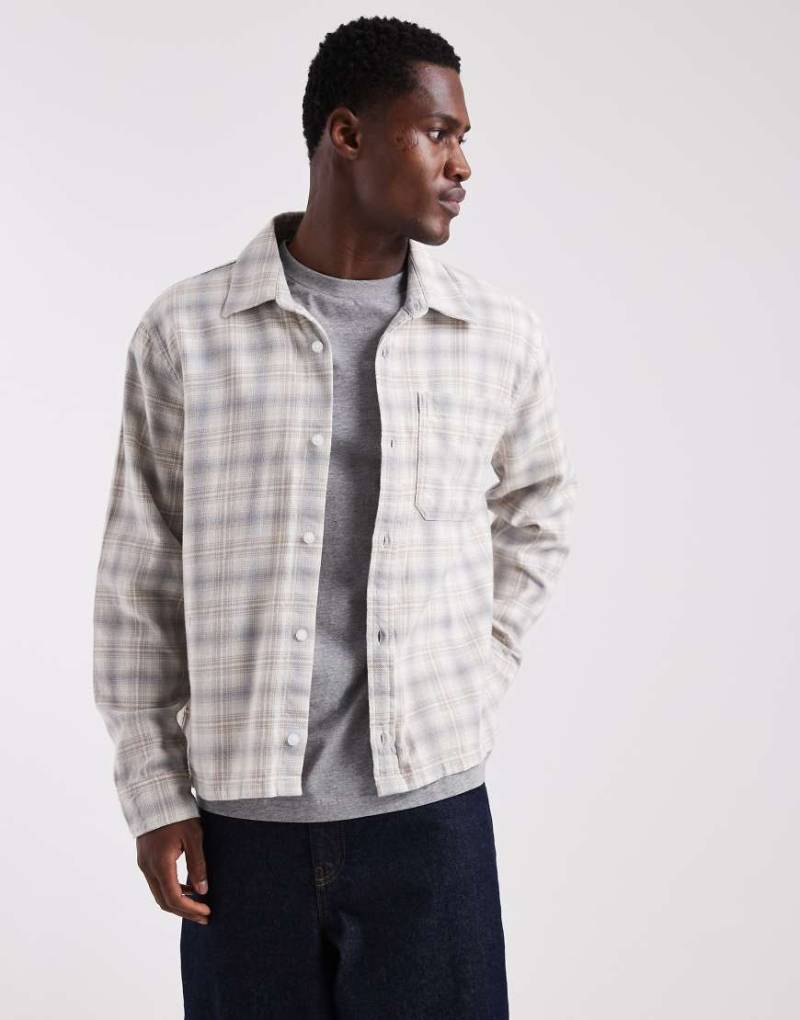 Hollister - Langärmliges Hemd in Weiß mit Schottenkaros von Hollister