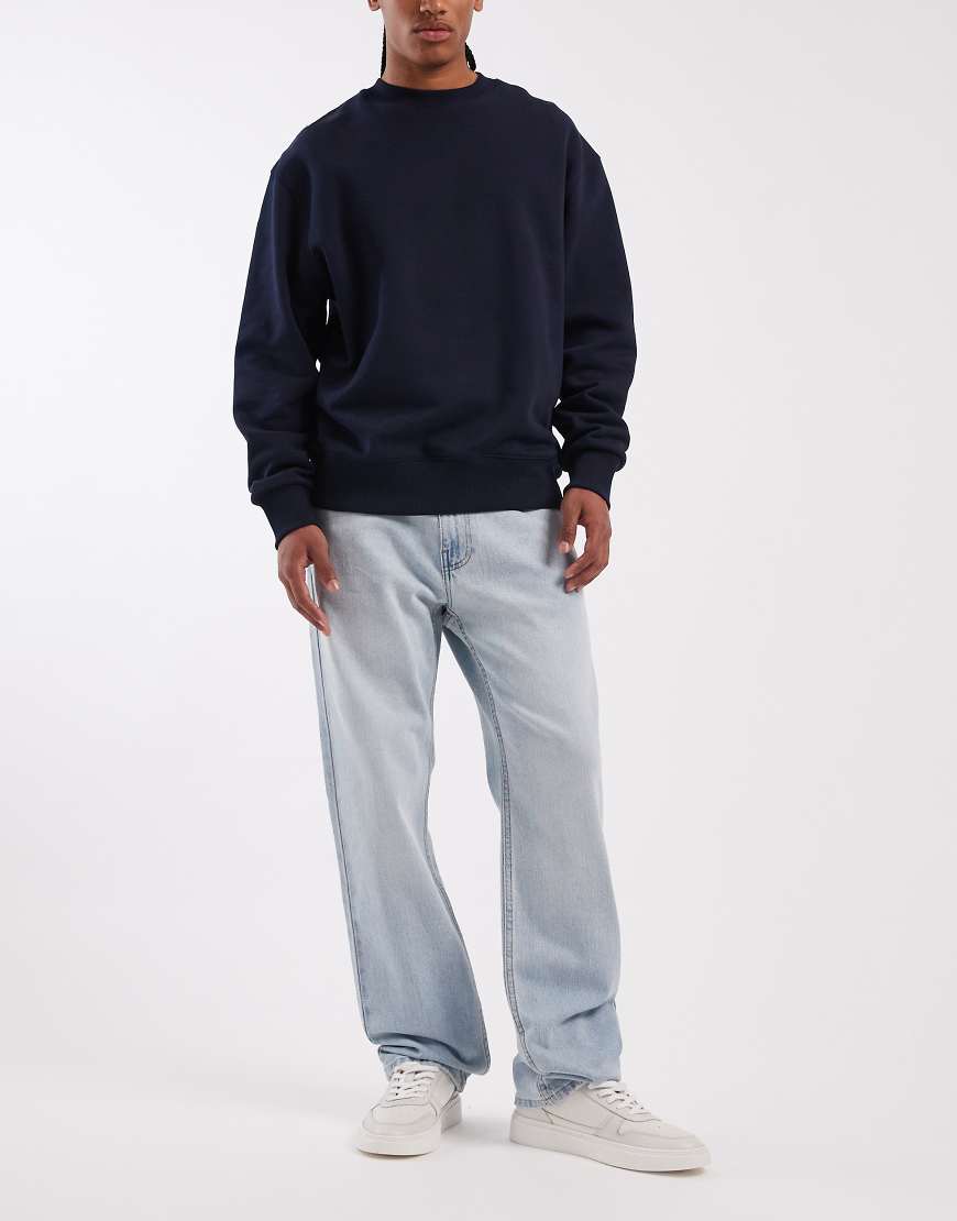 Hollister - Lockere 5-Pocket-Jeans in hellblauer Waschung von Hollister