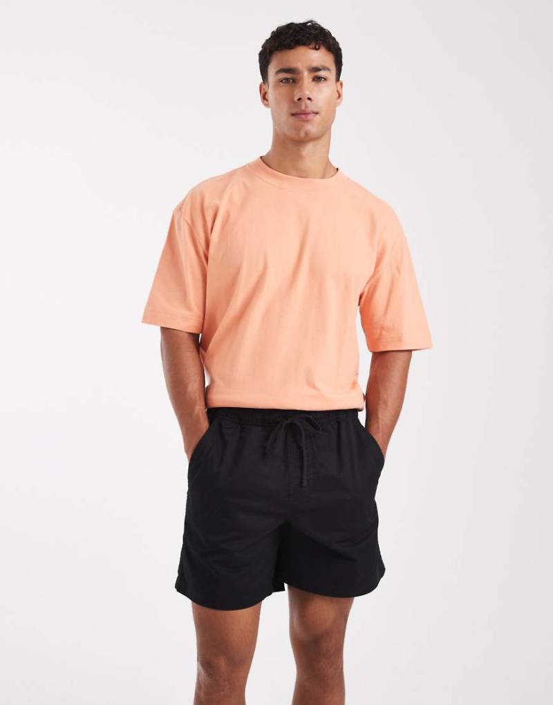 Hollister - Lockere Shorts zum Hineinschlüpfen aus Twill in Schwarz Hollister - Lockere Shorts zum Hineinschlüpfen aus Twill in Schwarz von Hollister