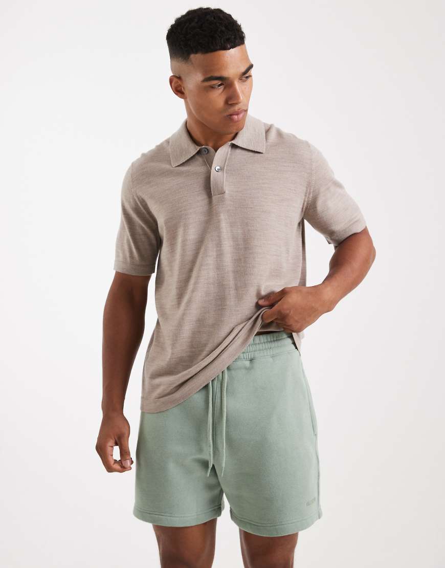 Hollister - Weite, knielange Shorts in Khaki-Grün von Hollister