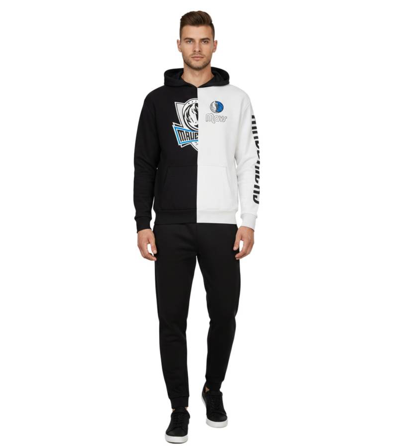 Hollister X NBA Dallas Mavericks Herren Hoodie mit Team-Logo Print Baumwoll-Pullover 322-221-1590-125 Weiß/Schwarz von Hollister