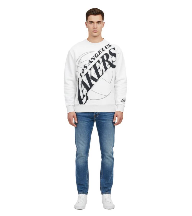 Hollister X NBA Los Angeles Lakers Herren Sweatshirt Baumwoll-Sweater Langarm-Shirt 322-224-0042-120 Grau von Hollister