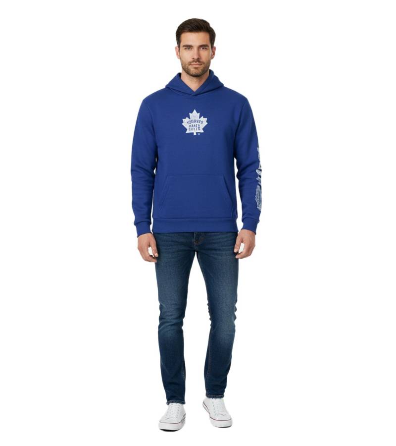 Hollister X NHL Toronto Mapple Leafs Herren Hoodie mit Team-Logo-Print Baumwoll-Pullover 322-221-1606-220 Blau von Hollister