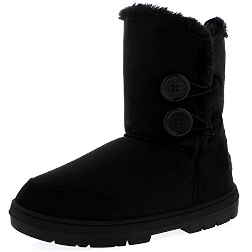 Snow Boot , Damen Schneeschuhe , Schwarz - schwarz - Größe: 38 EU (5 UK) von Holly