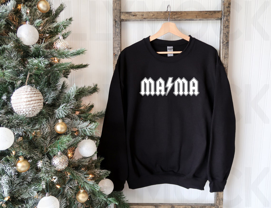 Mama Sweatshirt, Rocker Rock & Roll Mama, Patin, Beste Ever, Gesegnete Geschenk Für Bestes Weihnachtsgeschenk von HollyGambleStore