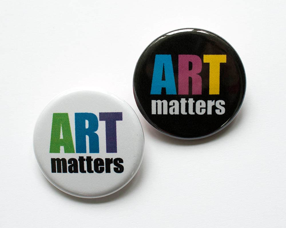 Art Matters Pins - 3cm Große Buttons Art Matters Pins - 3cm Große Buttons von HollyKWhitney