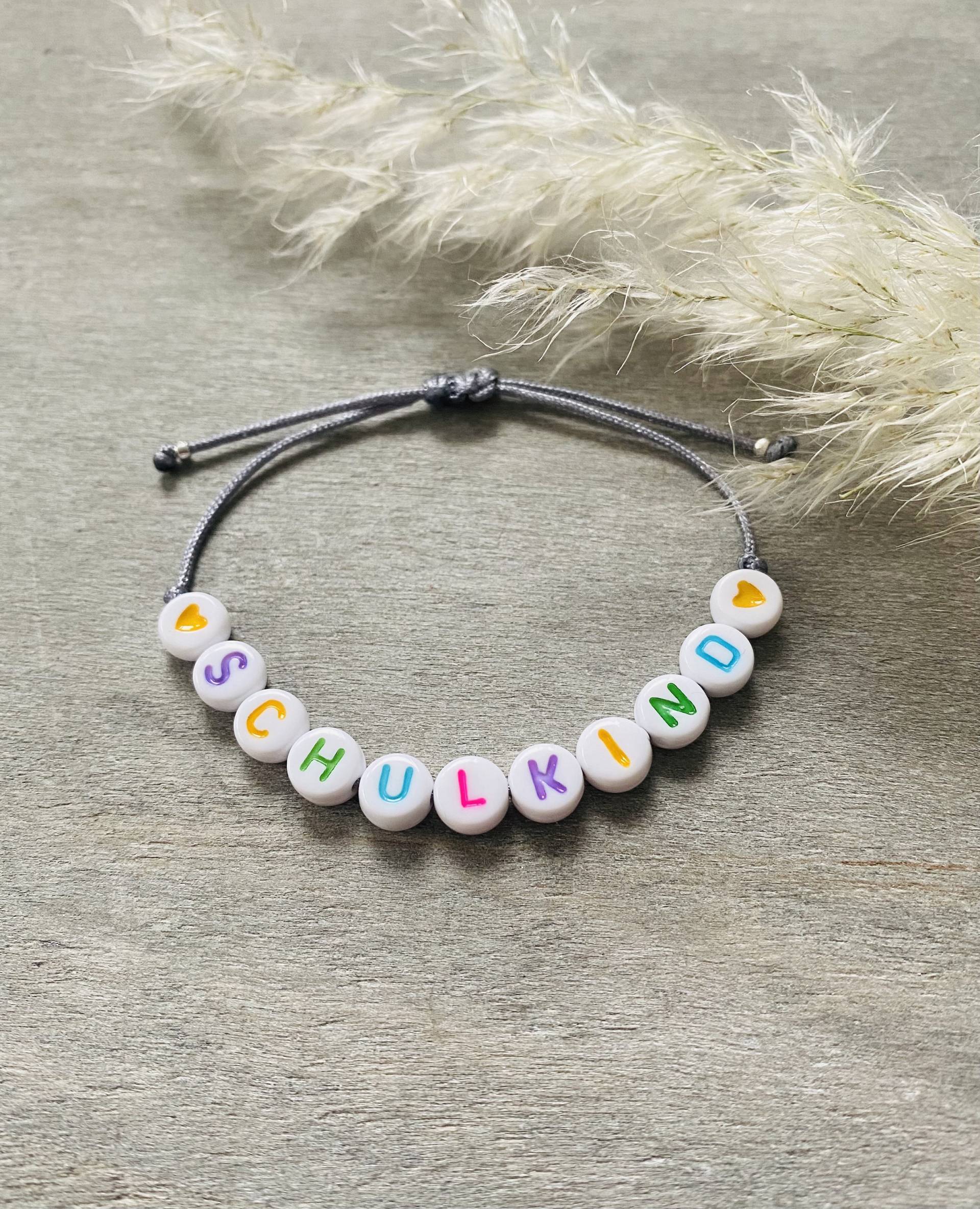 Armband Schulkind Bunt Armband Schulkind Bunt von HollyandPaul