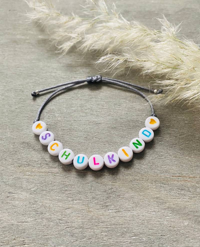 Armband Schulkind Bunt Armband Schulkind Bunt von HollyandPaul