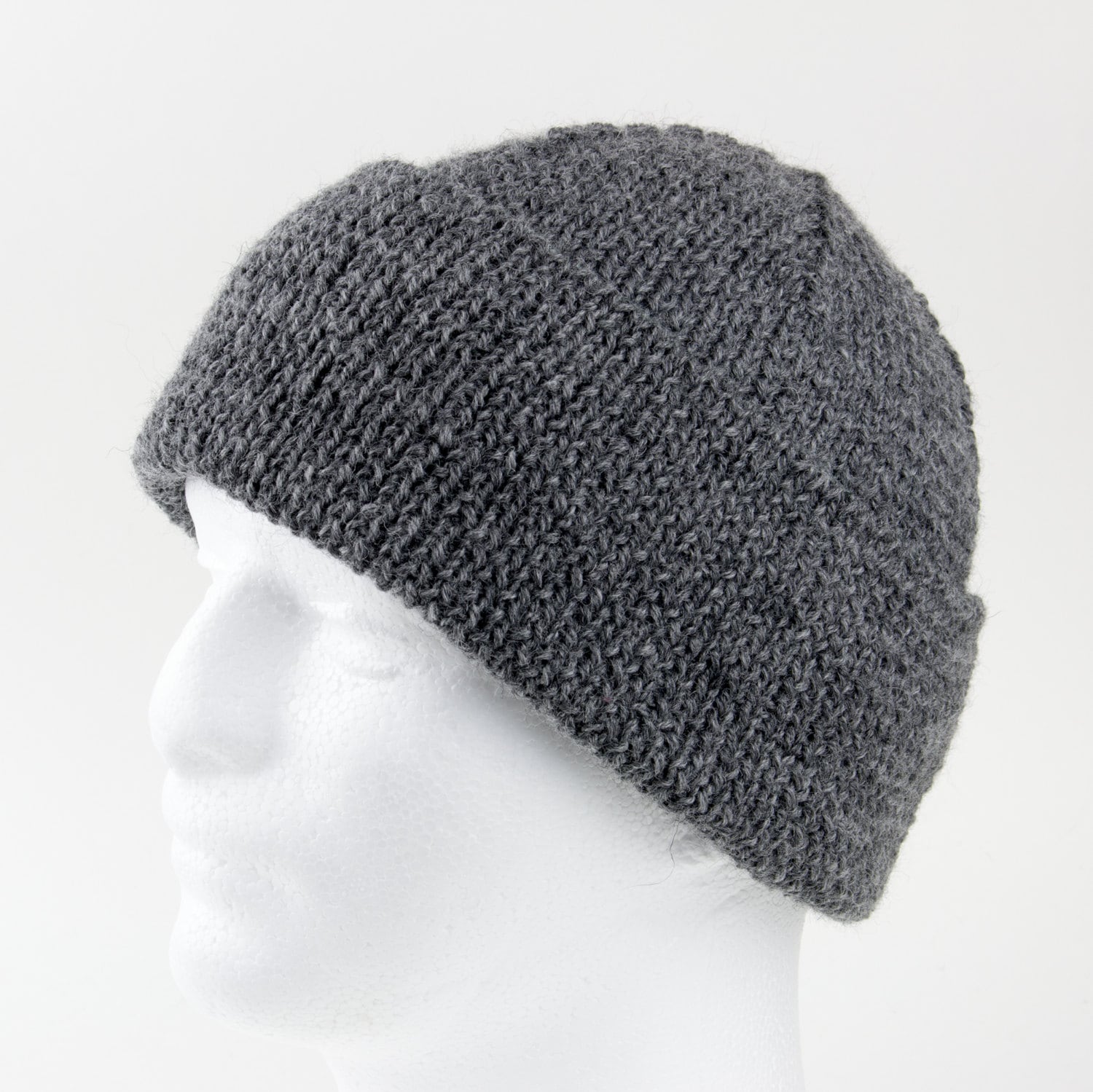 Sehr Warme Hand Strickmütze Traditionellen Holzkohle Watch; Slouchy Beanie; Couture Stil Volle Rippe Stricken; 100 % Wolle; Für Mann Oder Unisex von HollywoodGuy