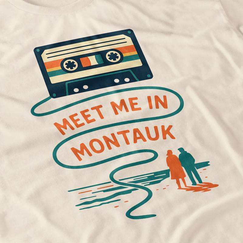 Treff Mich in Montauk Kassette Shirt - Ewigen Sonnenschein Film T-Shirt Treff Mich in Montauk Kassette Shirt - Ewigen Sonnenschein Film T-Shirt von Blockbustees