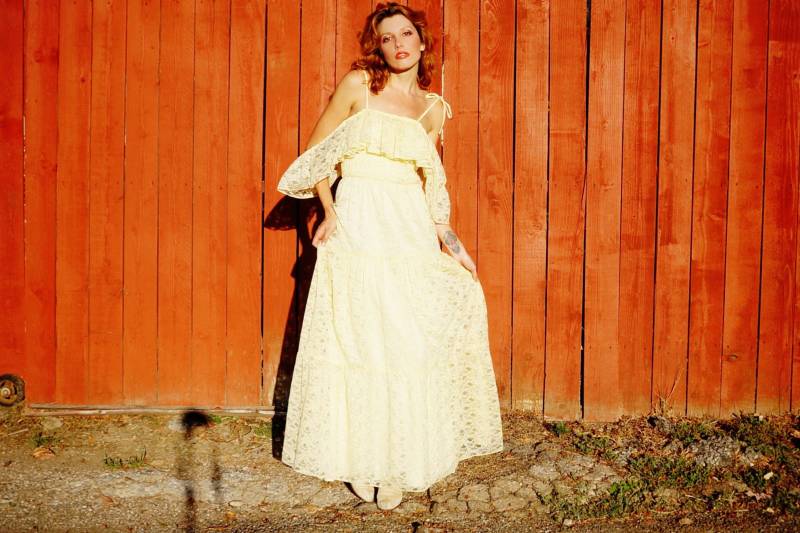 1960Er Jahre Gelbes Spitzen Maxikleid/1960A Sommerkleid Boho Hippie The Queue Familie von Hollywoodlandvtg