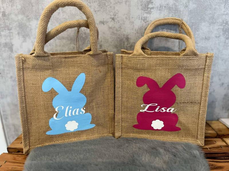 Ostertasche, Jutetasche Ostern, Ostertasche Personalisiert, Kind, Osterkorb, Jungs, Mädchen Ostertasche, Jutetasche Ostern, Ostertasche Personalisiert, Kind, Osterkorb, Jungs, Mädchen von Holterdieplotta