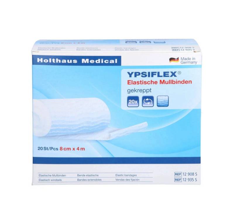 Holthaus Medical Erste-Hilfe-Set YPSIFLEX Elast. Mullbinde PA:CV/CO, 12 cm x 4 m, Zellglas + von Holthaus Medical