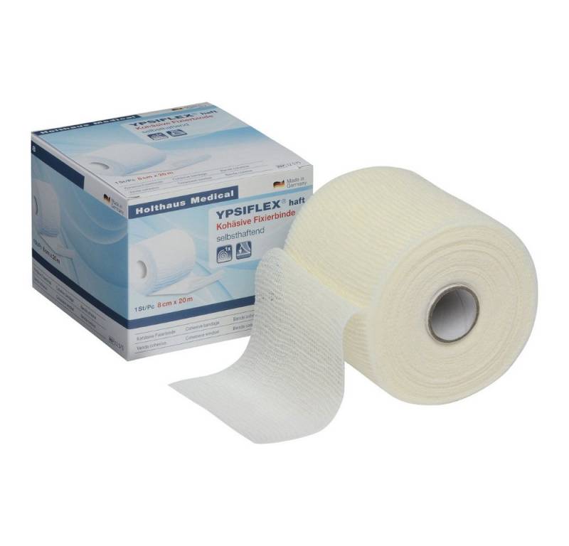 Holthaus Medical Haarband YPSIFLEX haft Fixierbinde, 4 cm x 20 m, einzeln in Faltschachtel von Holthaus Medical
