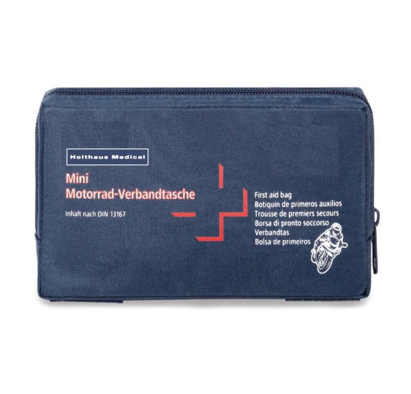 Holthaus Medical KFZ-Verbandtasche Mini Motorrad Verbandtasche, Inhalt nach DIN 13 167 - B07GPX6ZSQ von Holthaus Medical