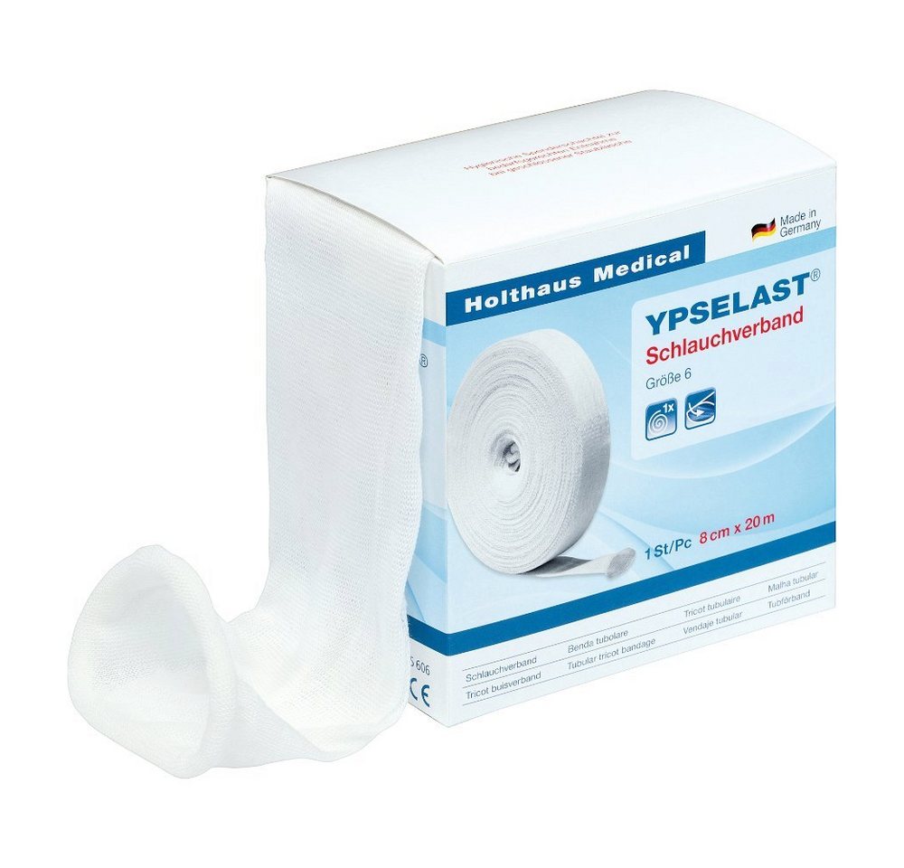 Holthaus Medical Wundpflaster YPSELAST® Schlauchverband, 8 cm x 20 m, Gr 6 Bein / Kinderkopf - von Holthaus Medical