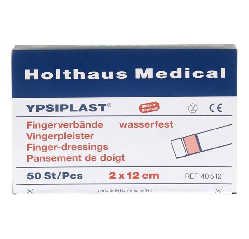 Holthaus Medical Wundpflaster YPSIPLAST® Fingerverband, 2 x 12 cm, 50 Stück wasserabweisend von Holthaus Medical