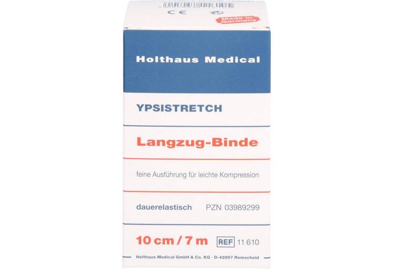 Holthaus Medical Wundpflaster YPSISTRETCH Langzug-Binde, 10 cm x 7 m, fein in Faltschachtel von Holthaus Medical