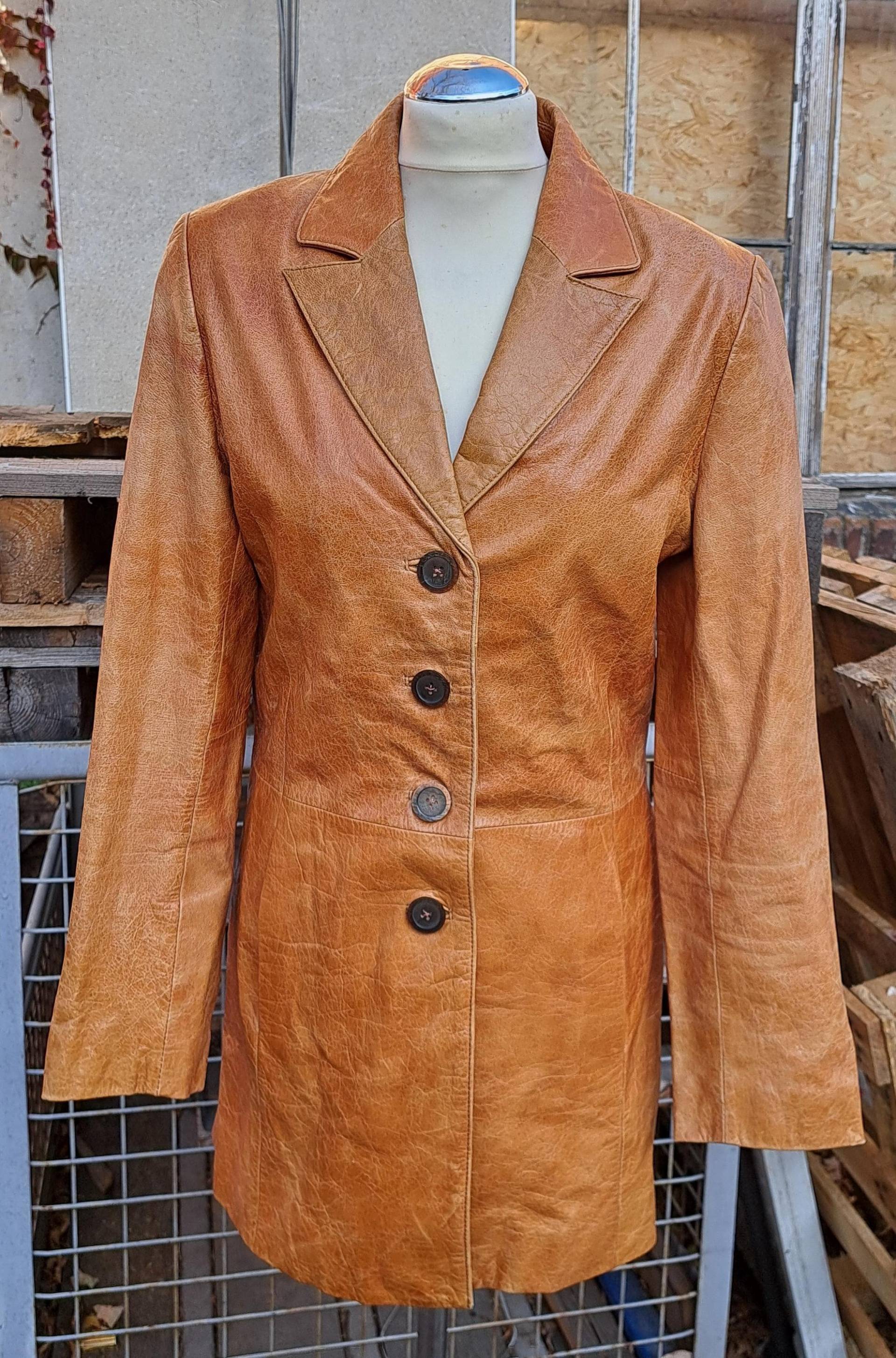 Vintage Wunderschöne Zeitlose Lederjacke Gr. 36 von Holunderhof