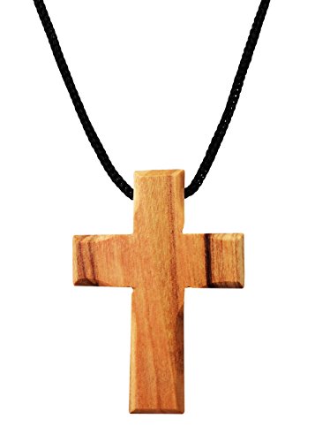 Olivenholz Kreuz Anhänger. (3,8 cm Höhe) wa-37 von Heiligen Land Importe von Holy Land Imports