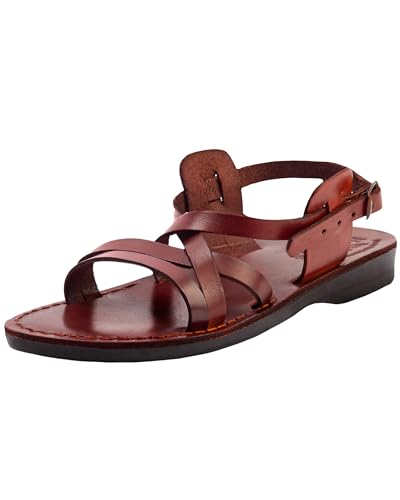 Heiligen Land Market Camel Herrensandalen, Echtleder, biblische Sandalen / Flip Flops, braun - braun - Größe: 40 EU M von Holy Land Market