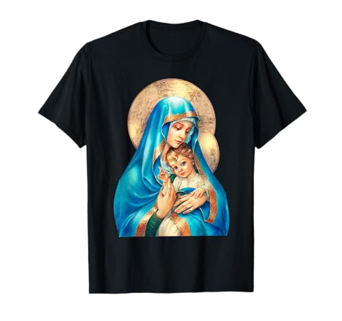 Heilige Mutter Maria Mutter Jesu Vintage katholische Kunst Frauen T-Shirt Heilige Mutter Maria Mutter Jesu Vintage katholische Kunst Frauen T-Shirt von Holy Mother Mary Mother of Jesus Vintage Catholic