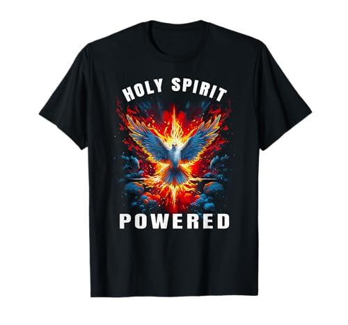 Holy Spirit Powered Dove With Fire Christian Männer und Frauen T-Shirt Holy Spirit Powered Dove With Fire Christian Männer und Frauen T-Shirt von Holy Spirit Powered Dove Flame Christian Tees