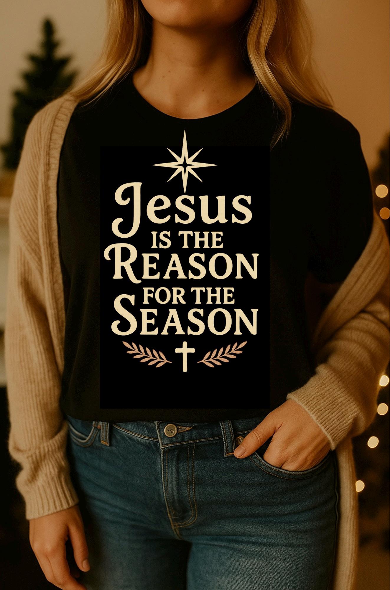 Jesus Ist Der Grund Für Die Saison | Christliches Weihnachtshemd Glaube Urlaub Jersey Jesus Ist Der Grund Für Die Saison | Christliches Weihnachtshemd Glaube Urlaub Jersey von HolyBeansClothing