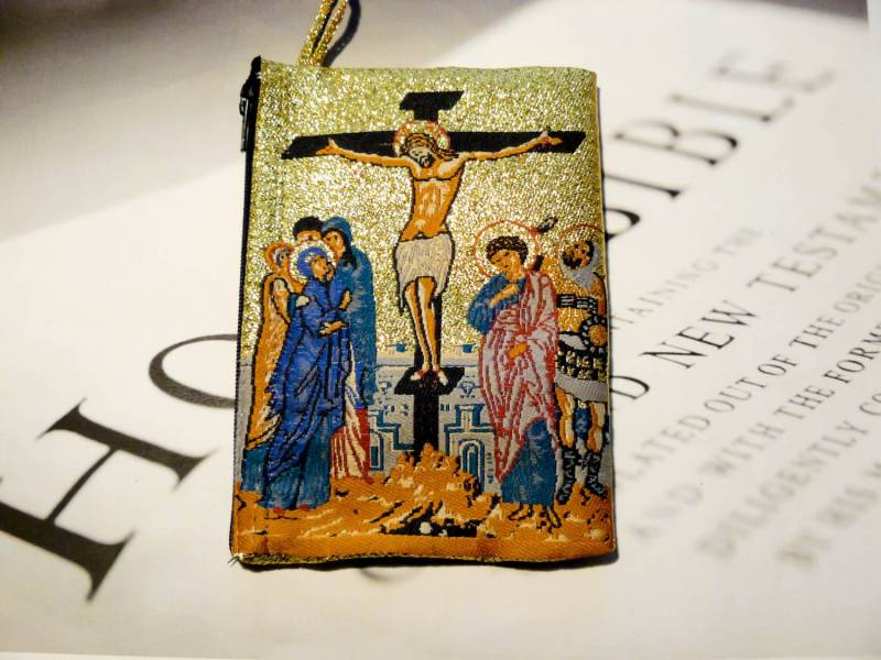 Gewebte Teppich Rosenkranz Beutel | Brieftasche , Fälle. | Jesus, Kreuzkreuz Gewebte Teppich Rosenkranz Beutel | Brieftasche , Fälle. | Jesus, Kreuzkreuz von HolyGifts